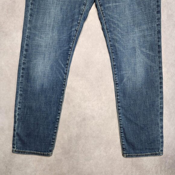 Lucky Brand 121 Slim Straight Jeans Mens 34x32 Blue Denim Stretch Classic Casual - Picture 16 of 16